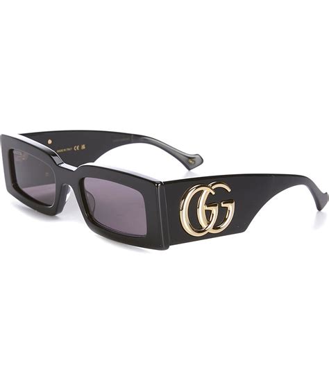 gucci oversized square sunglasses women|gucci generation 53mm rectangular sunglasses.